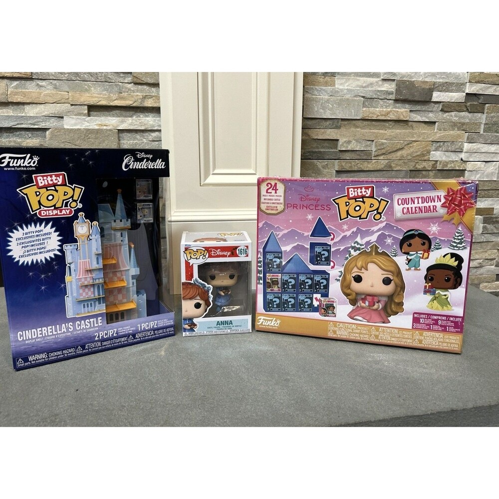 Funko Bitty Pop! Disney Castle Display + Princess Advent Calendar + Anna #1616